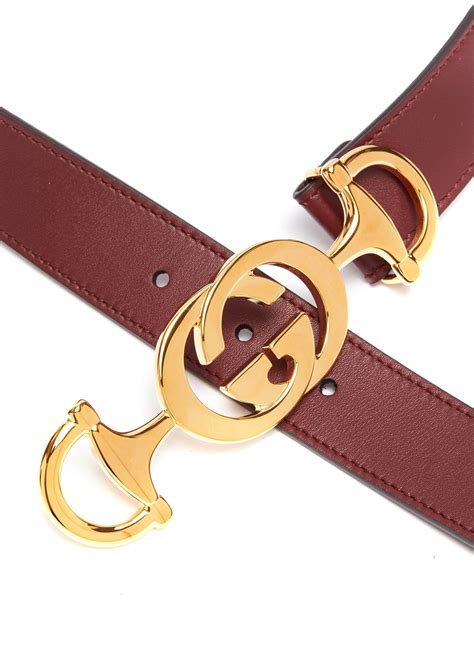 gucci gg horse bit belt